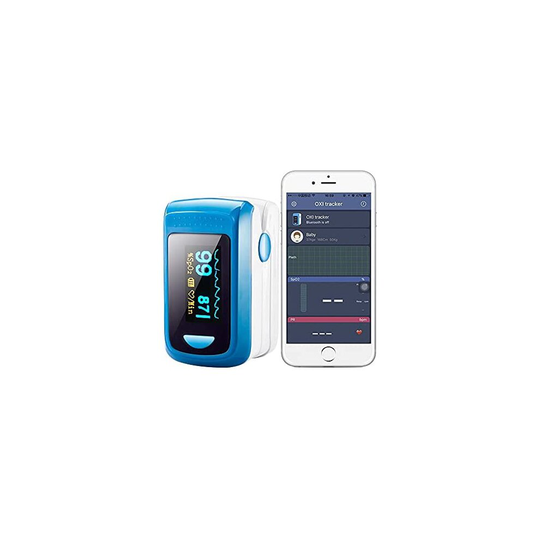 BLT M70C Upgraded Pulse Oximeter with Free APP, SpO2 Blood Oxygen Saturation Monitor with Heart Rate Tracking for Children and Adult (Includes Bat