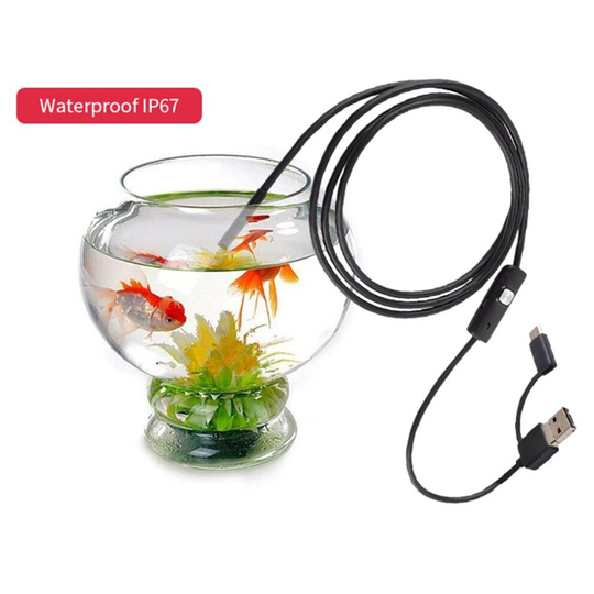 7MM 6LED Waterproof USB Type-C Endoscope Inspection Tube Inspection Camera 2M