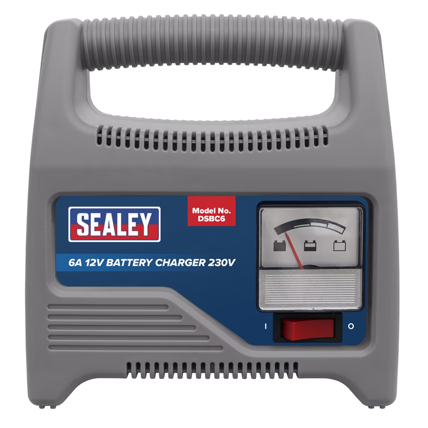 Sealey Battery Charger 12V 6A 230V