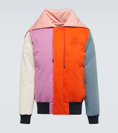 Colorblock bomber jacket