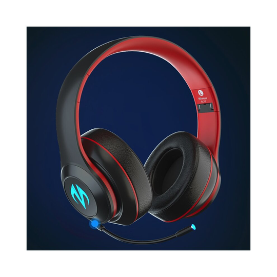 7.1 Surround Gaming Headset Gamer Wireless Game Bluetooth Headphones Black Red
