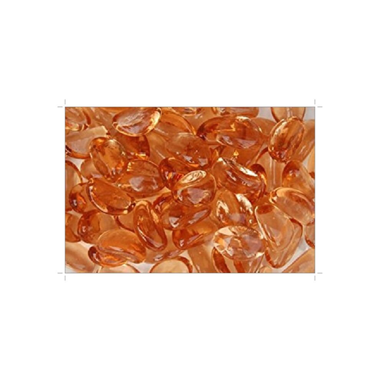 (500g) Peach Glass Beans 20mmHome Garden Memorial Aquarium