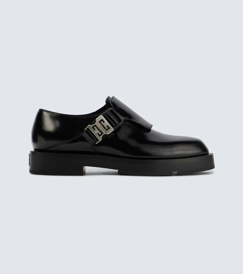 Square buckle Derby shoes