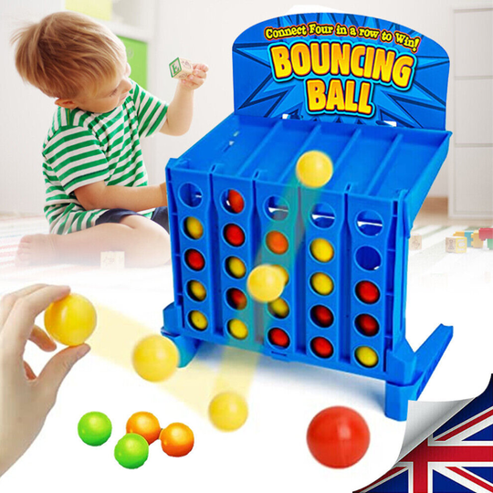 Connect 4 Shots Game Classic Board Game, Bounce And Link Ball Games
