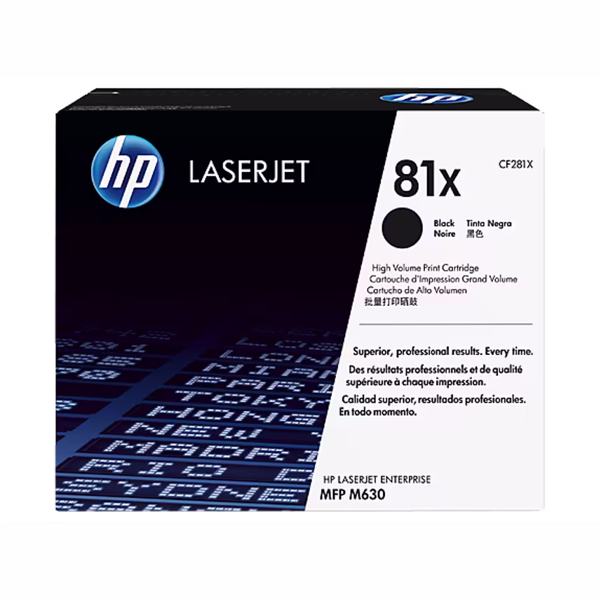 HP HP 81X Black High Yield Toner 25K pages for HP LaserJet Enterprise M605/M606/