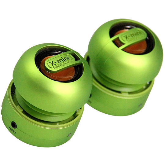 (Green) XMI X-Mini Max Duo Portable Mini Speakers