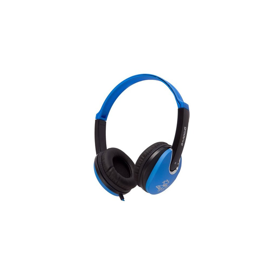 Groov-e Kidz On-Ear DJ Style Headphones with Adjustable Headband, Soft Ear Pads, 3.5mm Headphone Socket for Smartphones, Tablets & Laptops - Blue
