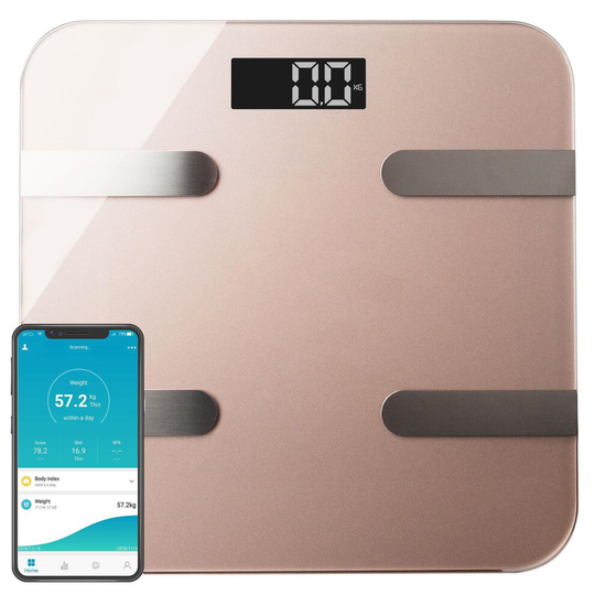 (Rose Gold) Aquarius 16 in 1 Smart Body Analysis Weighing Scale
