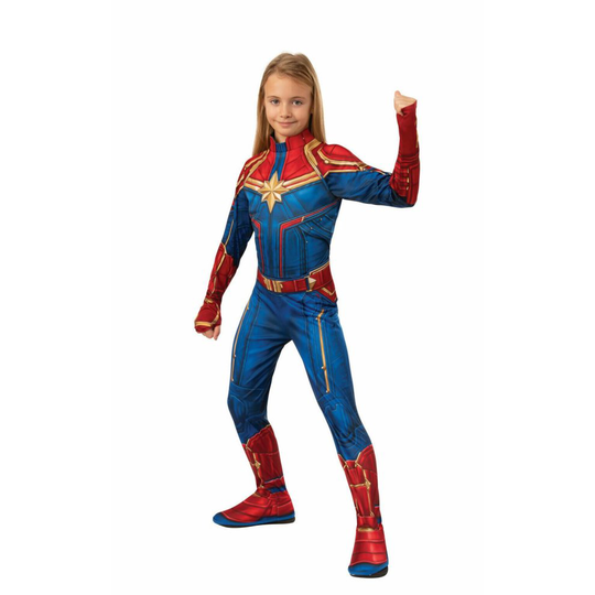 (Medium) Kids Official Captain Marvel Superhero Costume