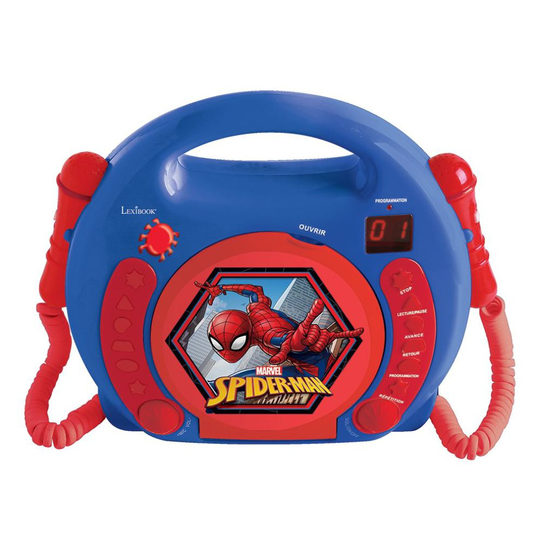Lexibook RCDK100SP Spider-Man Children's Portable CD Player with Microphone