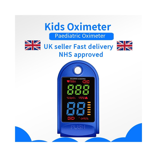 Pediatric Pulse Oximeter Fingertip, Oxygen Monitor for Kid Child Adult