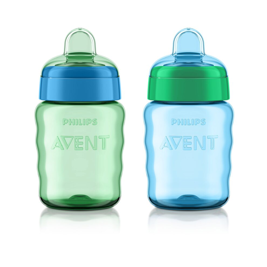 Philips Avent My Easy Sippy Cup, 9 Ounce, Blue/Green, Stage 2 (Colors May Vary)