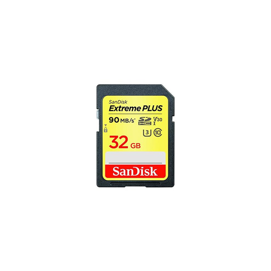 SanDisk Extreme PLUS 32 GB SDHC Memory Card up to 90 MB/s, Class 10, U3, V30 - Twin Pack