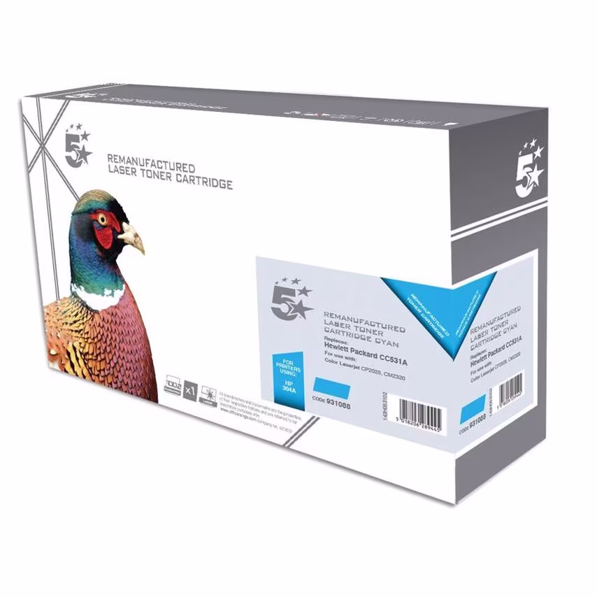 5 Star office 5STAROFFICE HP 304A Toner Cartridge Cyan CC531A