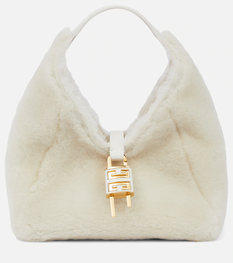 G-Hobo Mini shearling shoulder bag