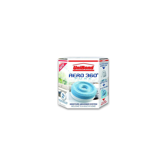 (1PK (2x 450g Refills)) UniBond Aero 360 Moisture Absorber Neutral Refill Tabs, Pack of 2x 450g Refills