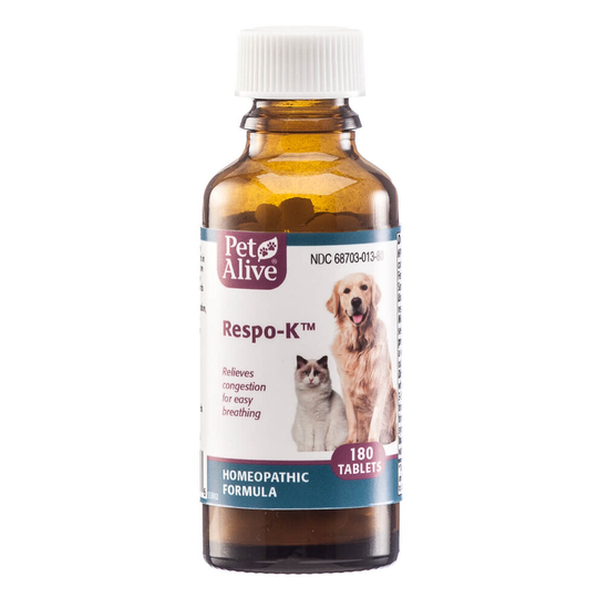 PetAlive Respo-K 180 Tablets May Support Respiratory Health Cats Dogs