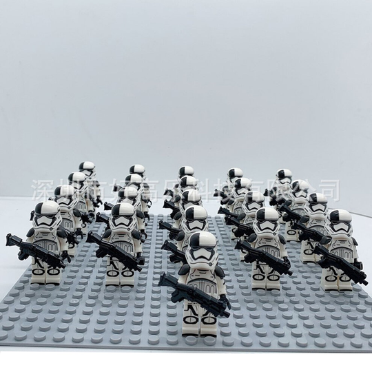 (Star War-N) 21Pcs Star Wars Clone Troopers Roman Soldier & Commander Minifigures Kids Toy Fit Lego (Excludes base)