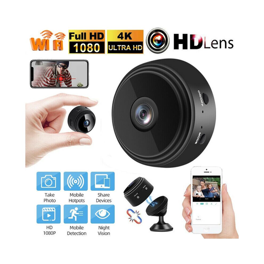 Mini Wireless Wifi Hidden Spy Camera Home Security HD 1080P DVR Night Vision