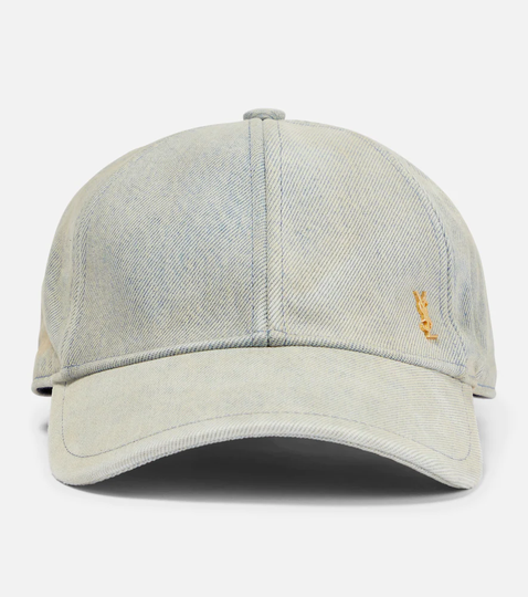 Denim baseball cap