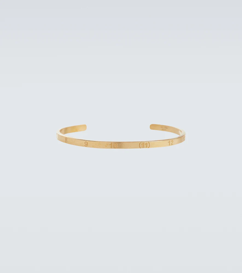 Gold-plated numbers bracelet