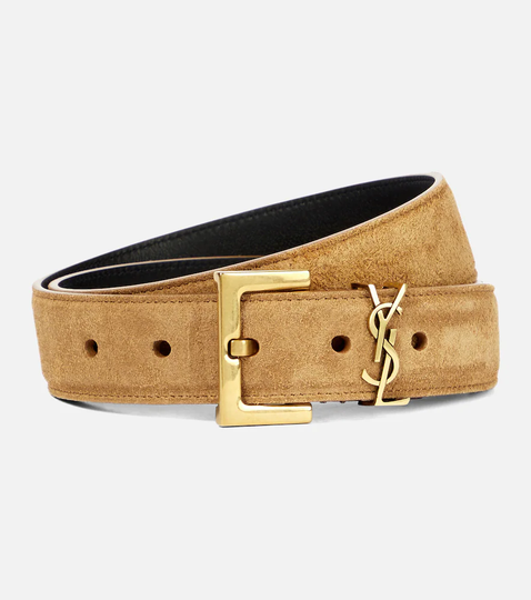 Suede belt