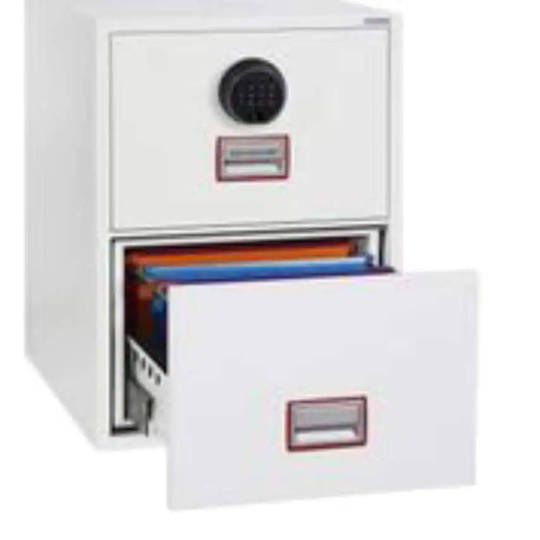 Phoenix Safe World Class Vertical Fire File FS2272F 2 Drawer Filing Cabinet with