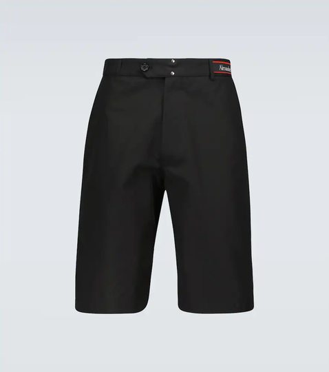 Tailored cotton Bermuda shorts