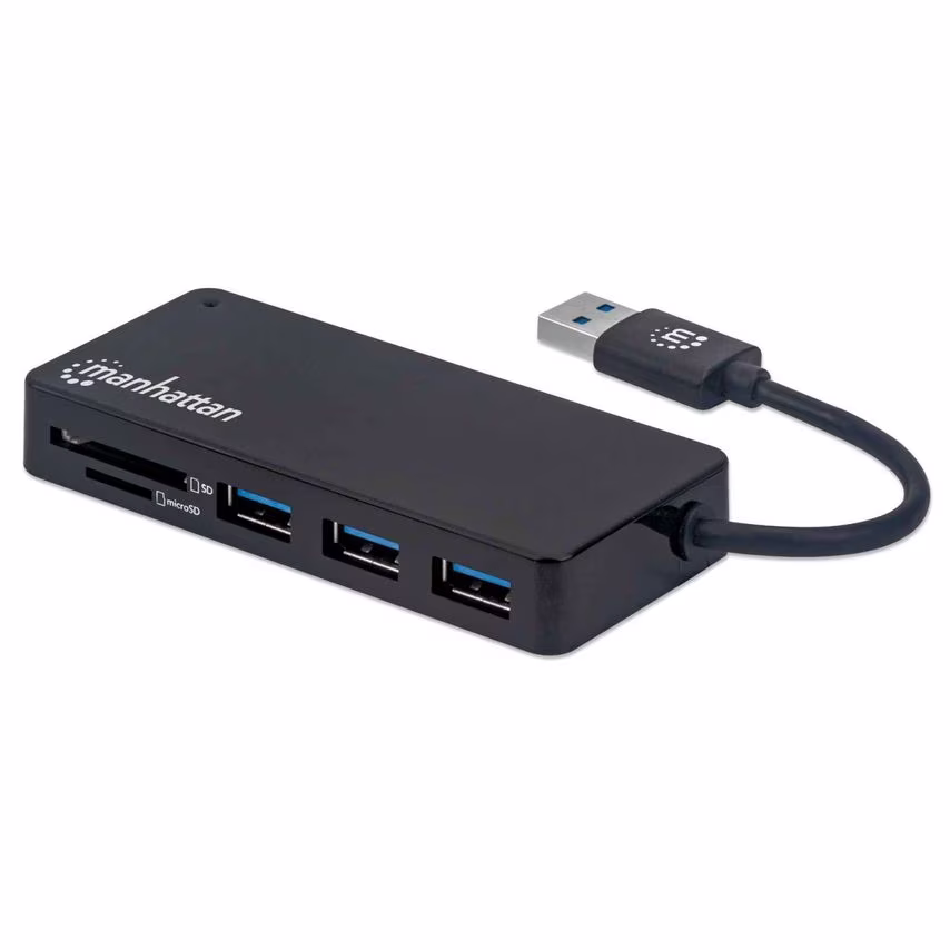Manhattan Usb-A 3-Port Hub/Reader Usb 3.0- you get 8