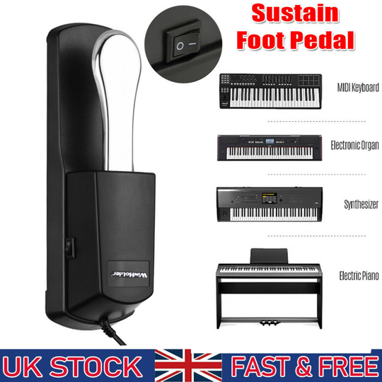 Universal Sustain Foot Damper Pedal For Midi Electronic Keyboard