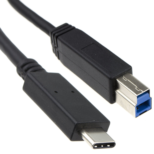 kenable USB Gen2 Type C Male Plug to USB 3 B Type Male Printer Cable Black 1m