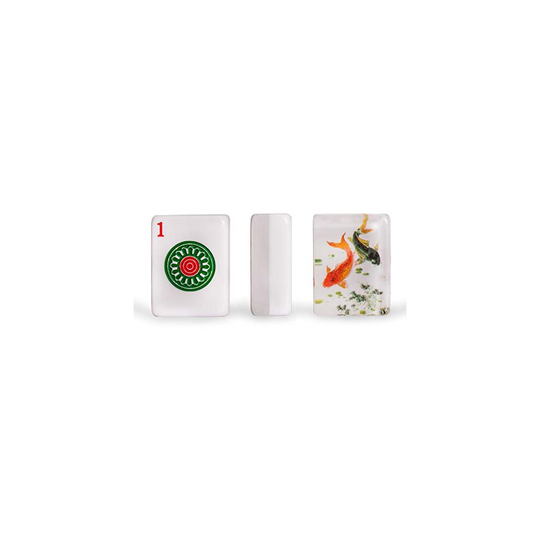 Yellow Mountain Imports Set of 166 American Mahjong Tiles - Koi - Tiles Only Set