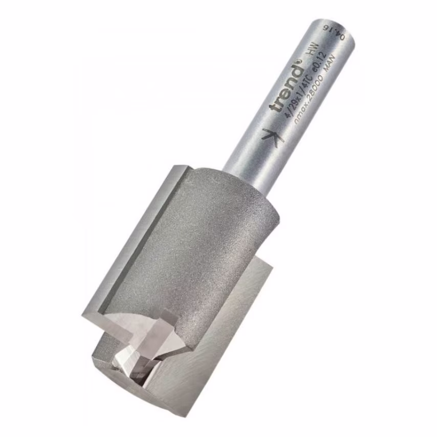 Trend 4/29 18.0mm Professional TCT 2 Flute Straight Cutter with Plunge Centre Ti