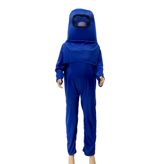 (Blue, 8-10 Years) Children's Cosplay Among Us Costumes Kid's Party Fancy Dress Week Gaming Cosplay