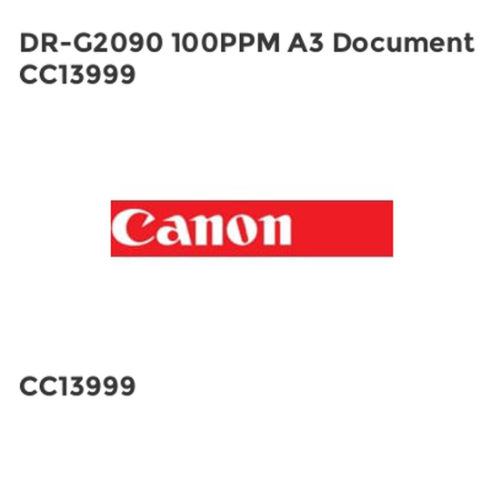 Canon DR-G2090 100PPM A3 Document CC13999