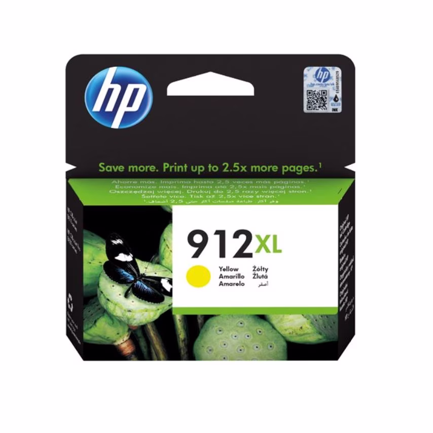 HP 912XL Yellow High Yield Ink Cartridge 10ml for OfficeJet Pro 8010/8020 series