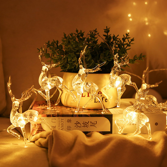 (Warm white, 1.5 meter 10 LED) LED Fairy Lights Xmas Tree Hanging Lamp Battery-Operated String Light Christmas New Year Party Decoration