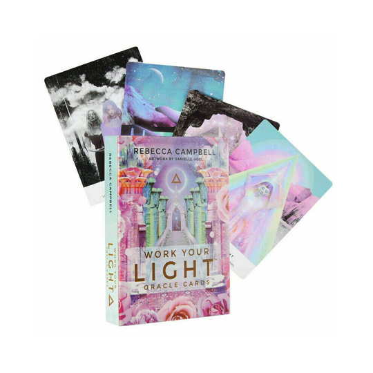 Tarot Card Deck Work Your Light Oracle Cards 44 Sheet Mind Body Spirit Game Card