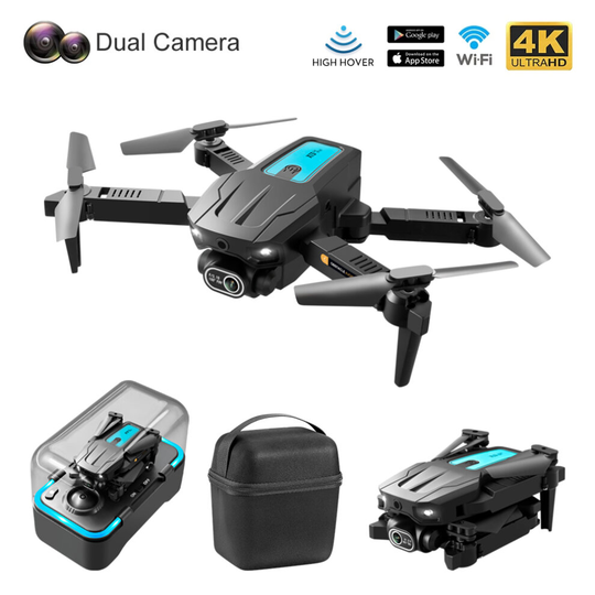4K HD Dual-Camera Drone Mini-Foldable Intelligent Obstacle Avoidance Headless Mode Optical Flow Positioning Quadcopter