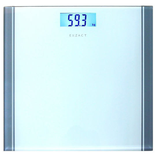 Exzact Bathroom Scale/Peronal Scale/Digital Weighing Scale - Large Capacity 180kg / 400lb /28st - High Precision, Step-on, Backlight LCD Display,...