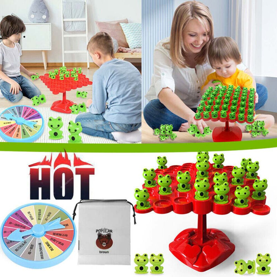 Balanced Tree Frog Frog Balance Counting Toys Frog Balance Board Game