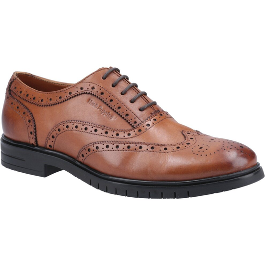 (Tan, 11) Hush Puppies Men's Santiago Lace Brogue Shoe Tan 31989
