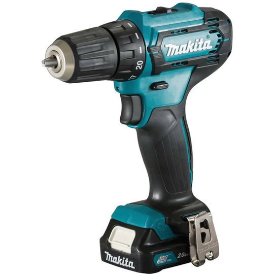 Makita DF333DWAE 12VMAX Drill Driver CXT, 2 X 2.0AH Battery, Charger in Kitbox