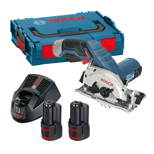 Bosch GKS 10.8 V-LI Circular Saw (2 x 2.0 Ah, L-BOXX)