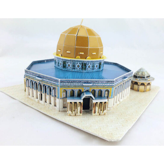 Educational 3D Model Puzzle Jigsaw Golden Mosque DIY Toy