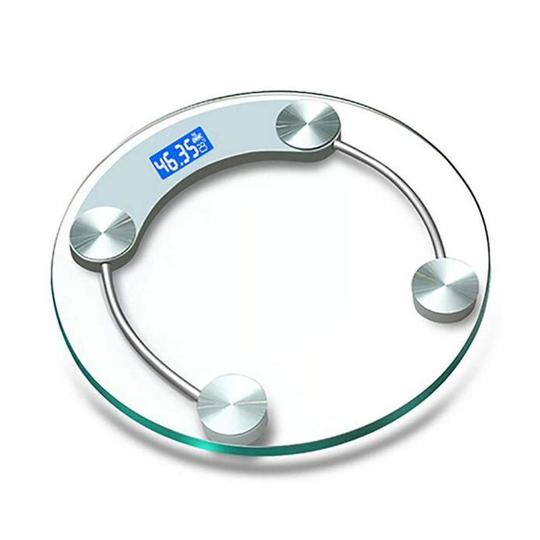 Bodytone Round Digital Scales Bathroom Weight Weighing Scales