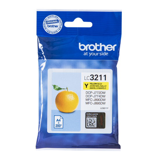Brother Brother Yellow Ink Cartridge 12ml - LC3211Y