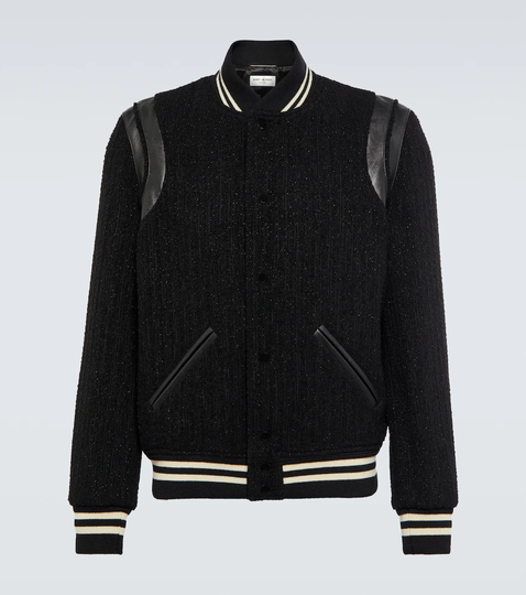 Teddy wool-blend varsity jacket
