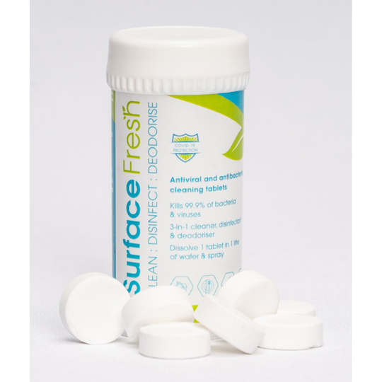 Surface Fresh 10 Tablet tube Makes 10 Litres of antibacterial solution