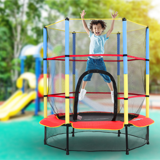Outdoor Junior Children's Trampoline Set with Enclosure Safety Net 4.5FT